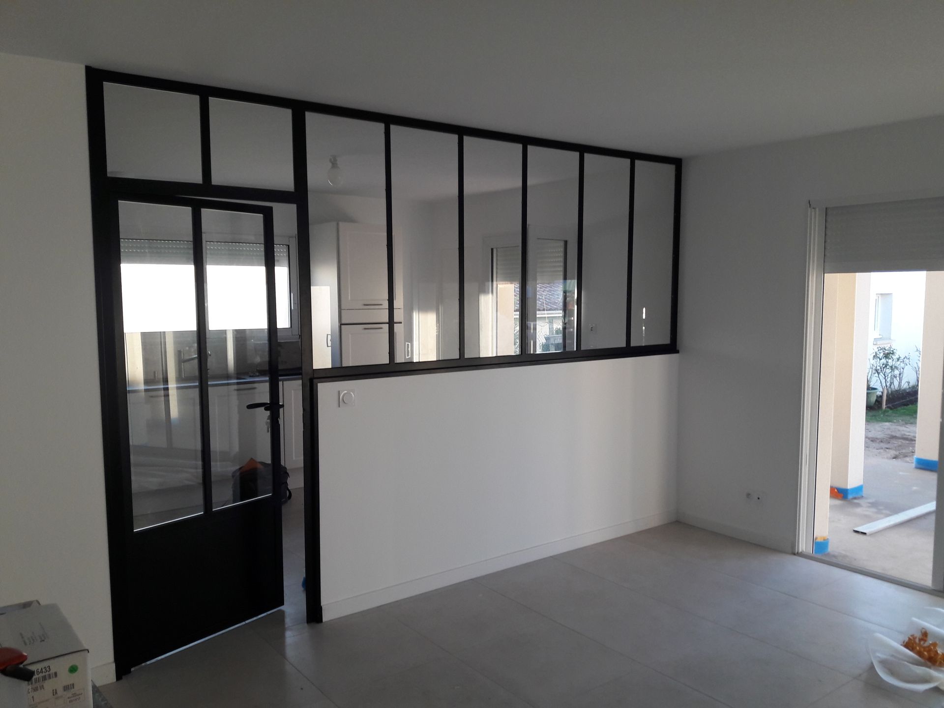 Verrière intérieure réalisée par ACH Construction-Rénovation